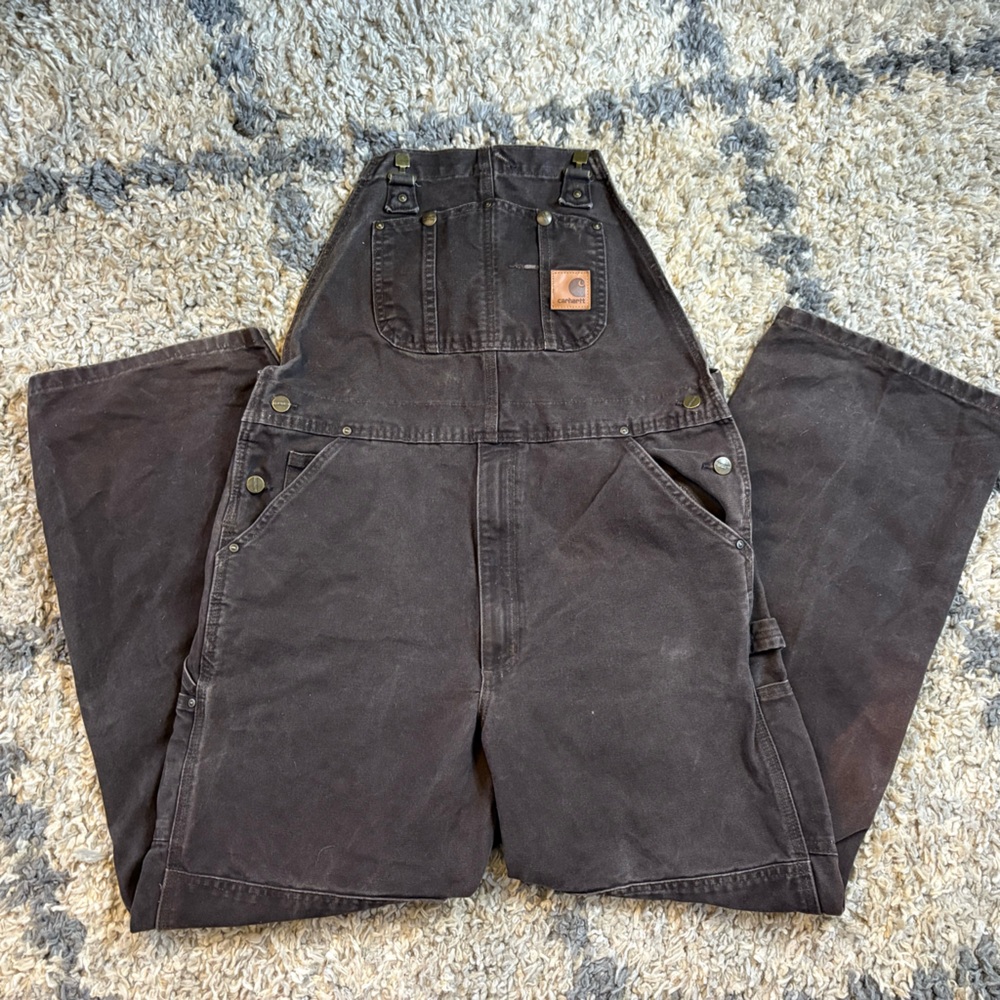 Carhartt Men's Unlined Duck Bib Overalls